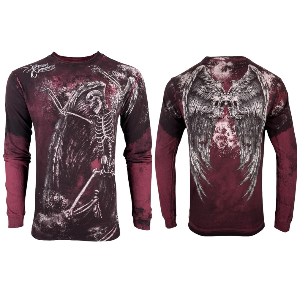 Xtreme Couture By Affliction Men's Long Sleeve T-shirt Relinquish - Picture 2 of 6